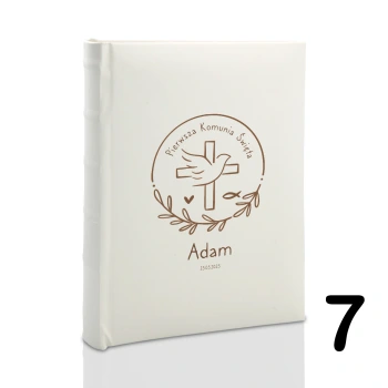 Album komunijny wsuwany na 100 zdjęć 15x21 personalizowany 5 wzorów